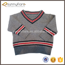 New design 100% cashmere knitting patterns for kids sweaters fashion